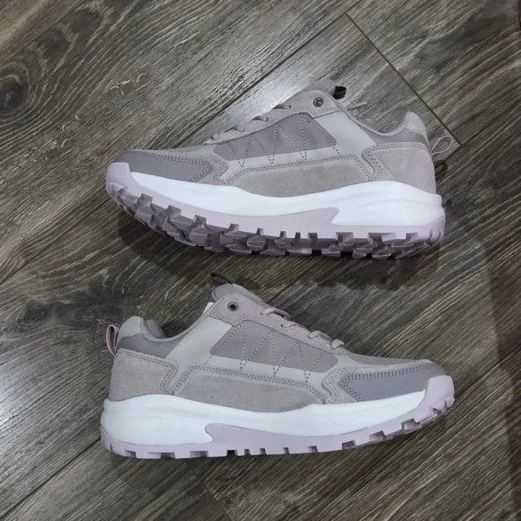 Ozark Trail WP Hike Low Waterproof Hiking Shoes Women's 9.5 Grey Outdoors Casual - Picture 3 of 9